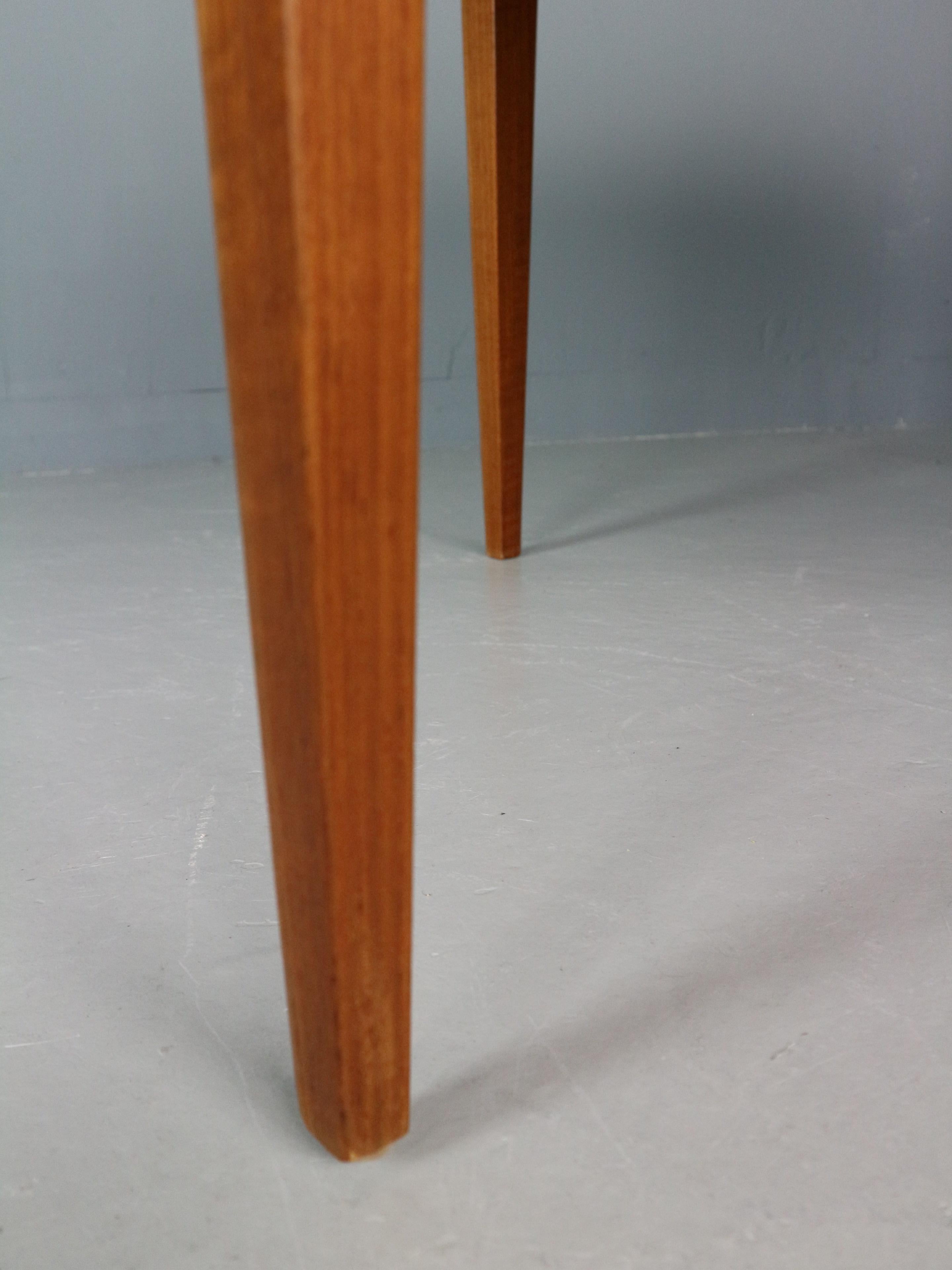Teak Round Severin Hansen Coffee Table for Haslev Mobelfabrik by Bovenkamp For Sale 5