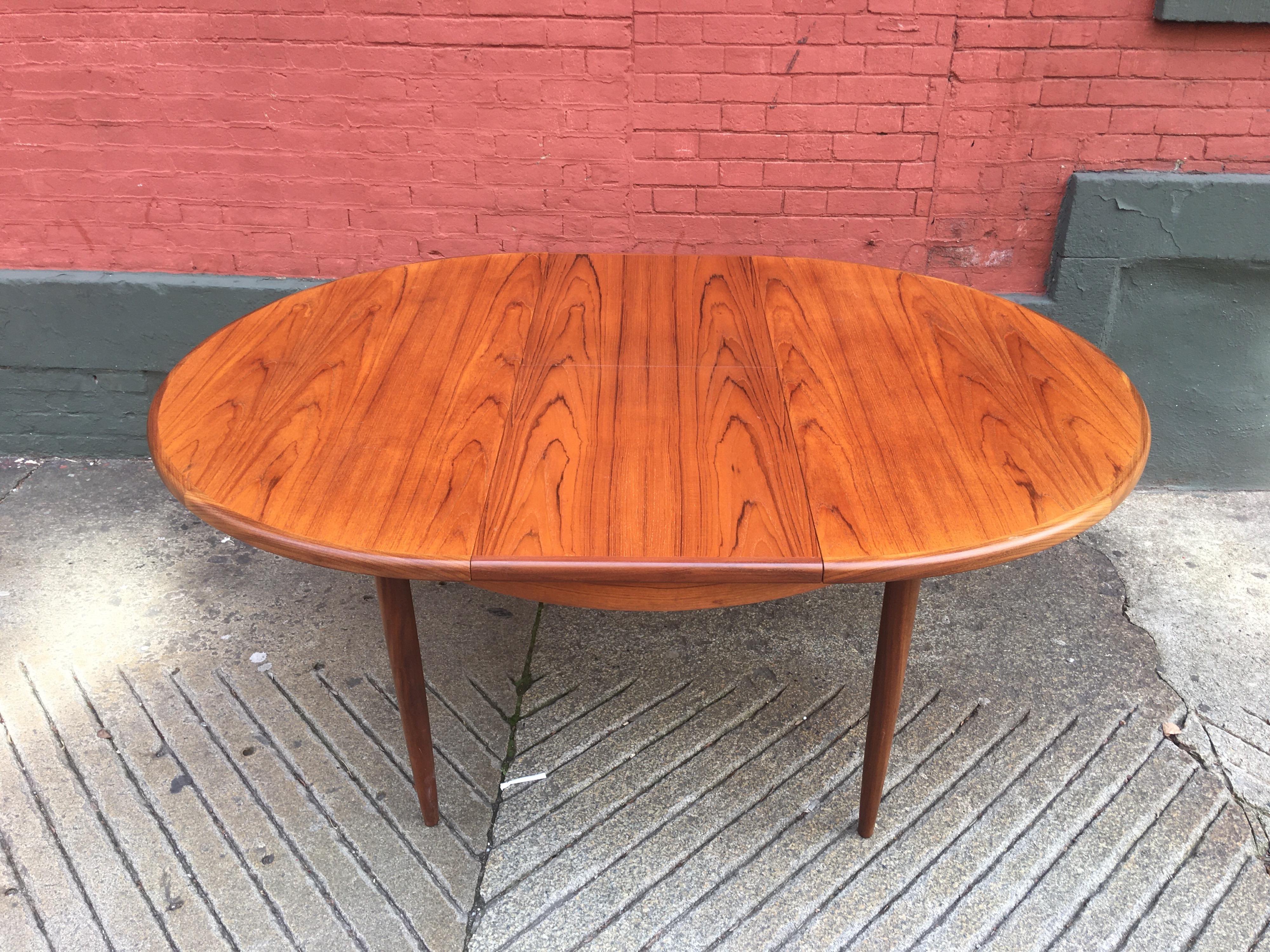 20th Century Teak Round/ OVAL Table with Pop Up Leaf G Plan