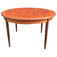 Vintage Teak Round/ OVAL Table with Pop Up Leaf G Plan