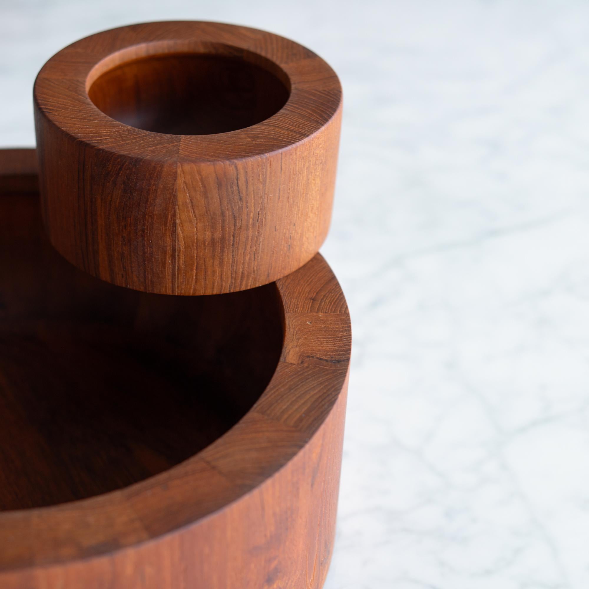 Teak Salad Serving Bowls by Jens Quistgaard for Dansk, Pair For Sale 5