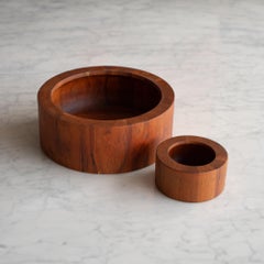 Teak Salad Serving Bowls by Jens Quistgaard for Dansk, Pair