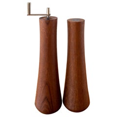 Vintage Teak Salt Shaker and Pepper Mill by Laurids Lonborg, Denmark