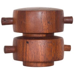 Moulin à poivre et à sel en teck de Jens Quistgaard pour Dansk, 1965 Rosie