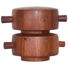 Teak Salt Shaker Pepper Grinder Jens Quistgaard for Dansk, 1965 Rosie