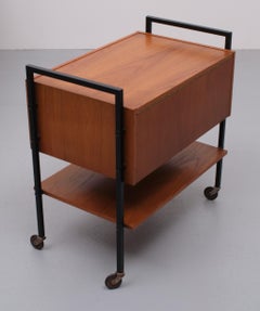 Teak sawing Trolly Dutch 1960s