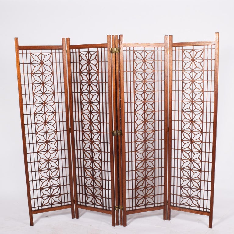 Teak Screen or Room Divider at 1stDibs teak room divider, teak divider