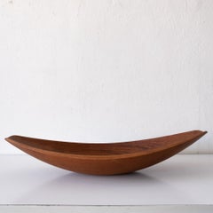 Teak Sculptural Canoe Bowl by Jens Quistgaard for Dansk