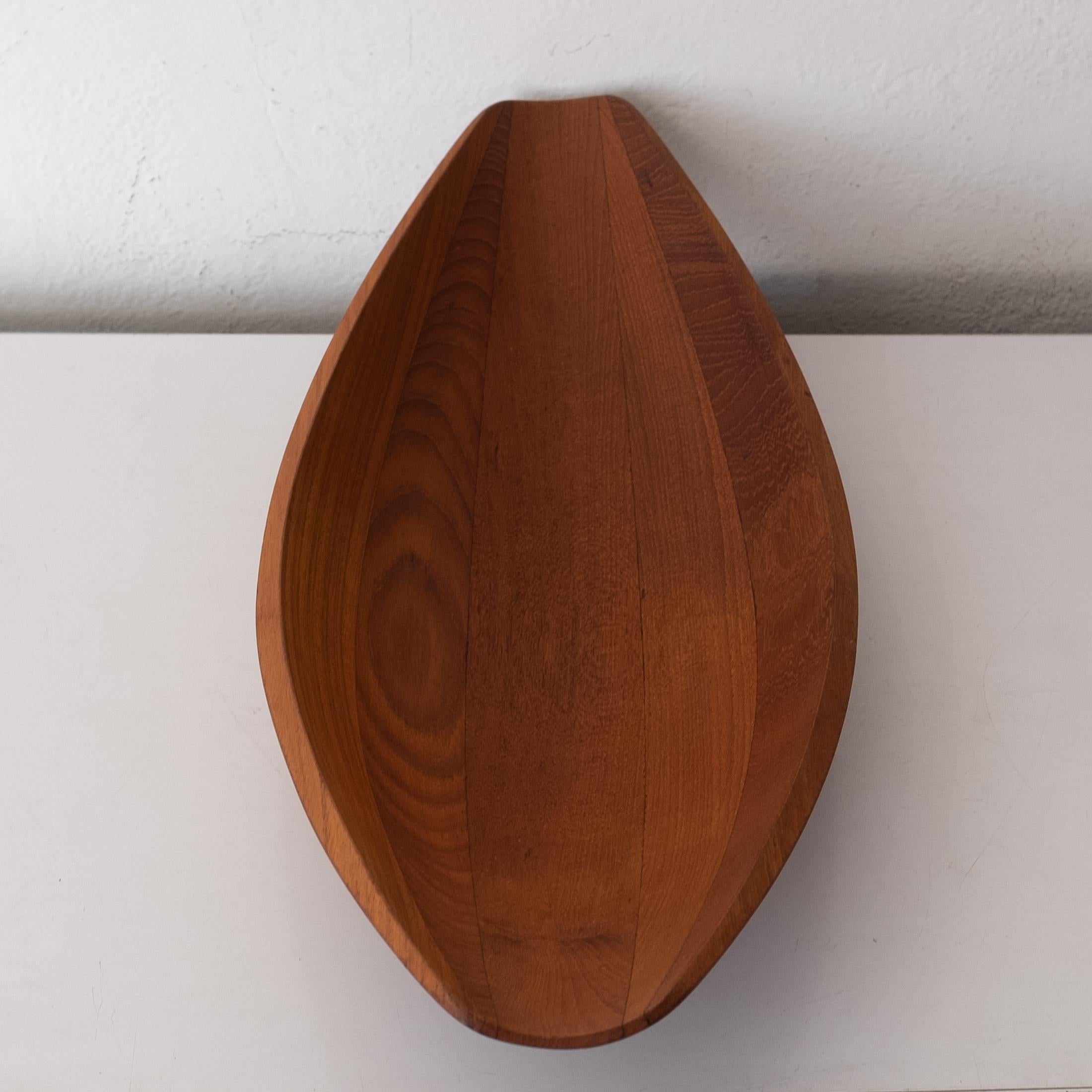 Teak Sculptural Canoe Bowl by Jens Quistgaard for Dansk 1