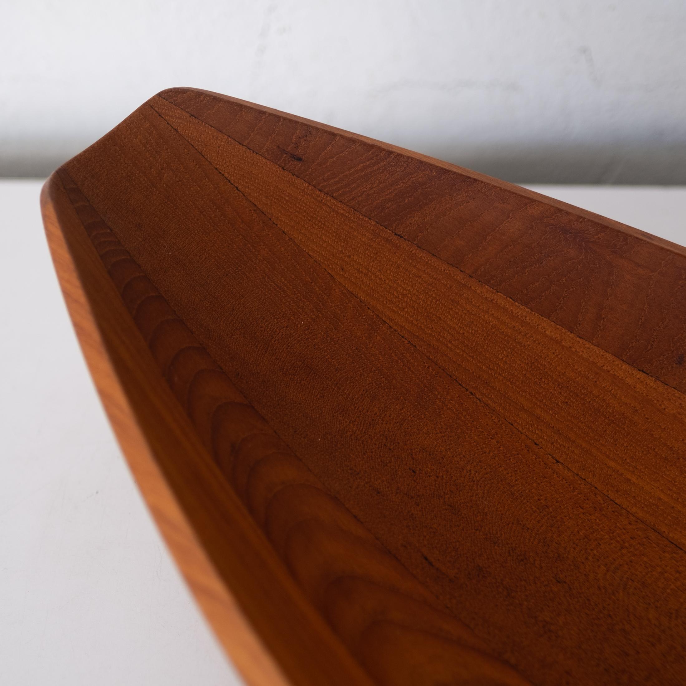 Teak Sculptural Canoe Bowl by Jens Quistgaard for Dansk 3