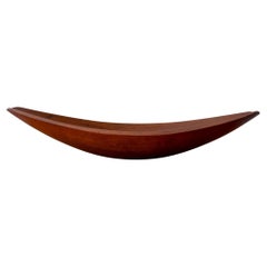 Retro Teak Sculptural Canoe Bowl by Jens Quistgaard for Dansk