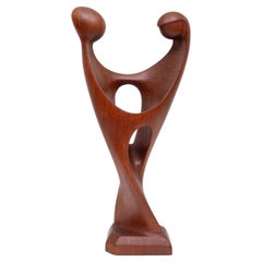 Teak  Sculpture by Simon Randers 1960s Denmark