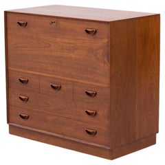 Sekretärschrank aus Teakholz von Hvidt und Mølgaard-Nielsen, Dänemark