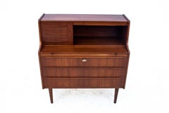 Secrétaire en teck, design danois, années 1960, rénové