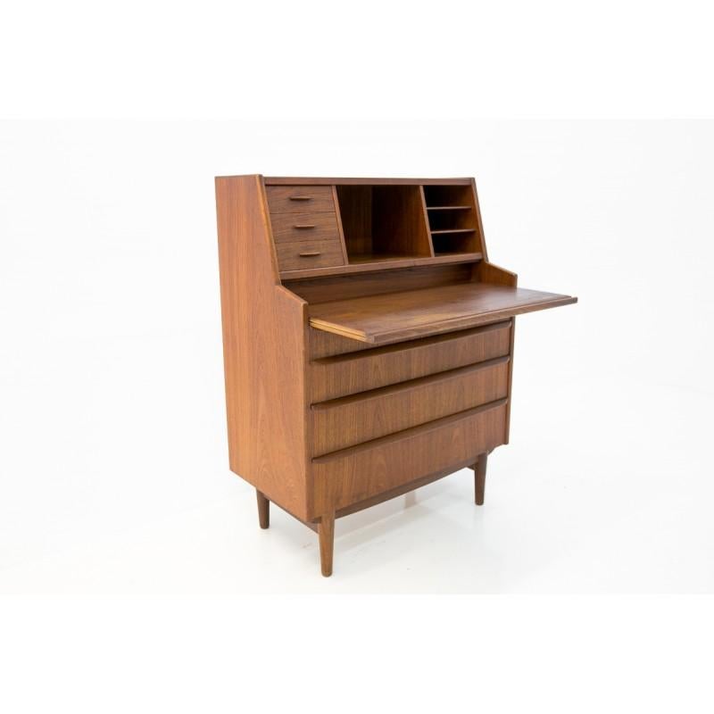 Teak Secretary Desk, Scandinavian Modern, Skrillinge Møbelfabrik, 1960s 1
