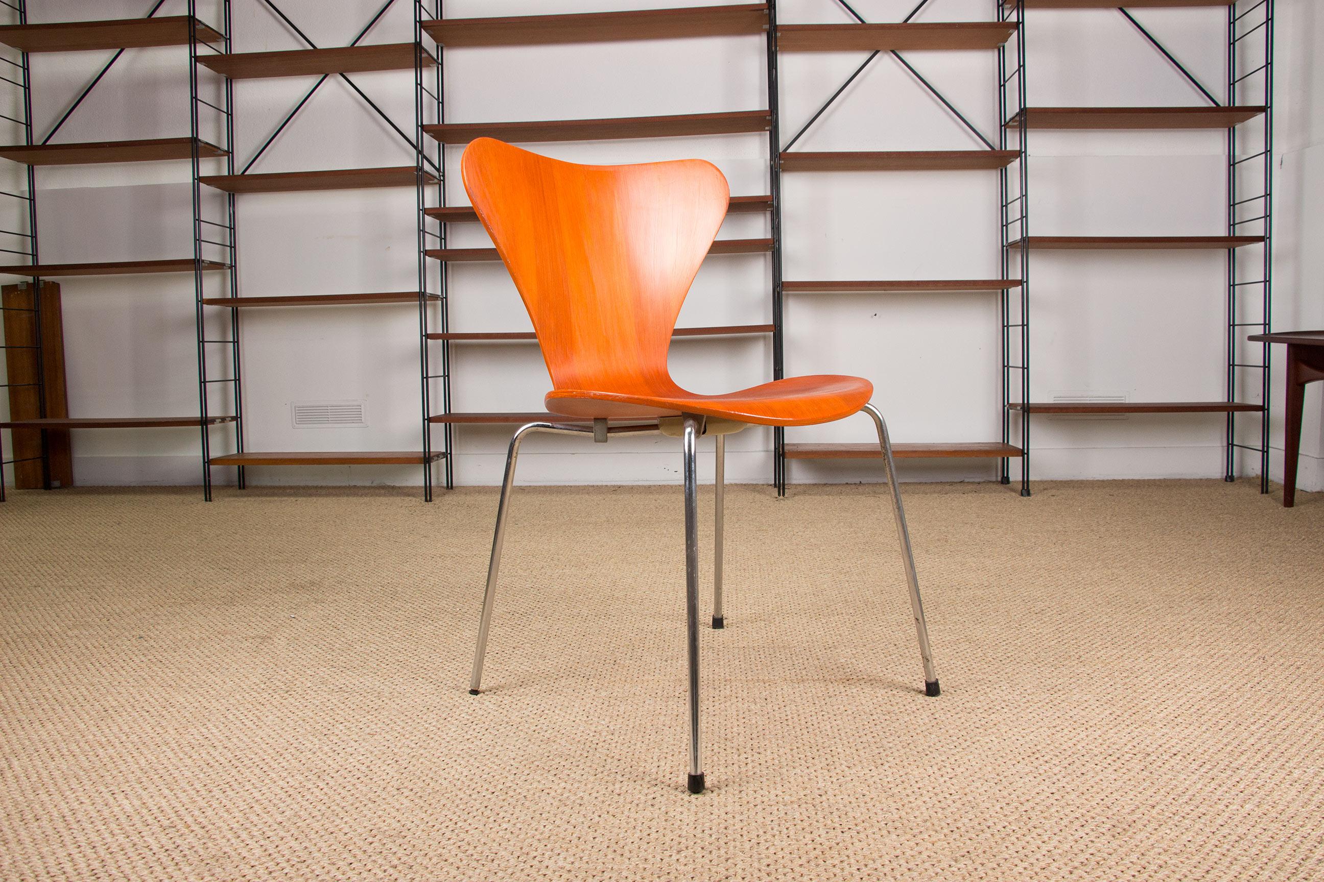 Teak Series 7 Side Chairs by Arne Jacobsen for Fritz Hansen, 1970s, Set of 4 1