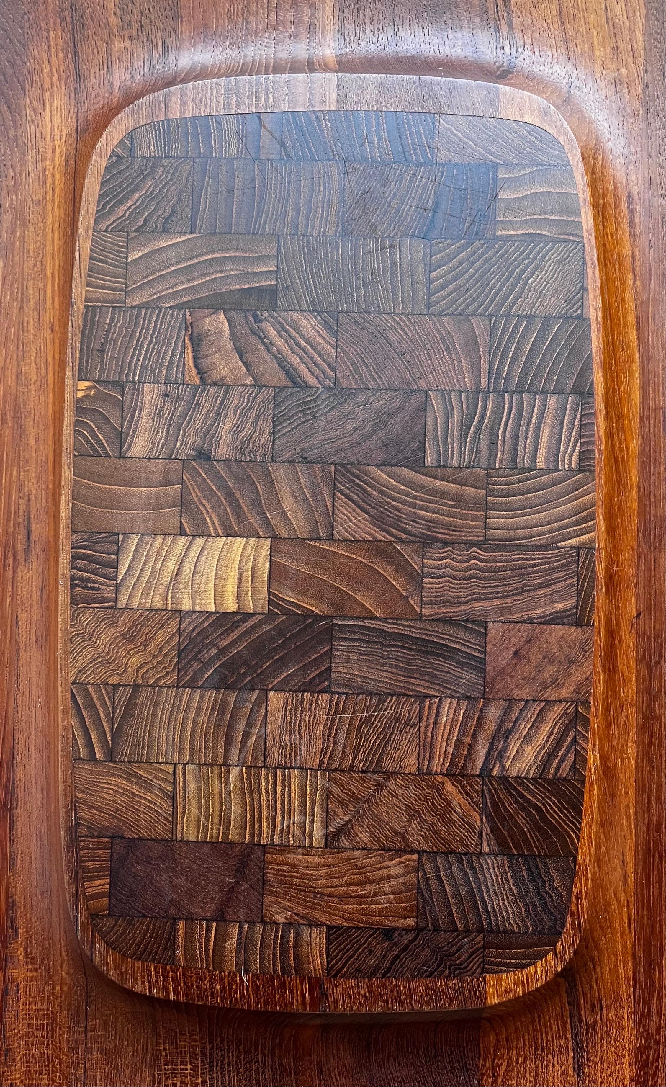 Serviertablett aus Teakholz Charcuteriebrett von Jens Quistgaard für Dansk, 1960er Jahre (Moderne der Mitte des Jahrhunderts) im Angebot