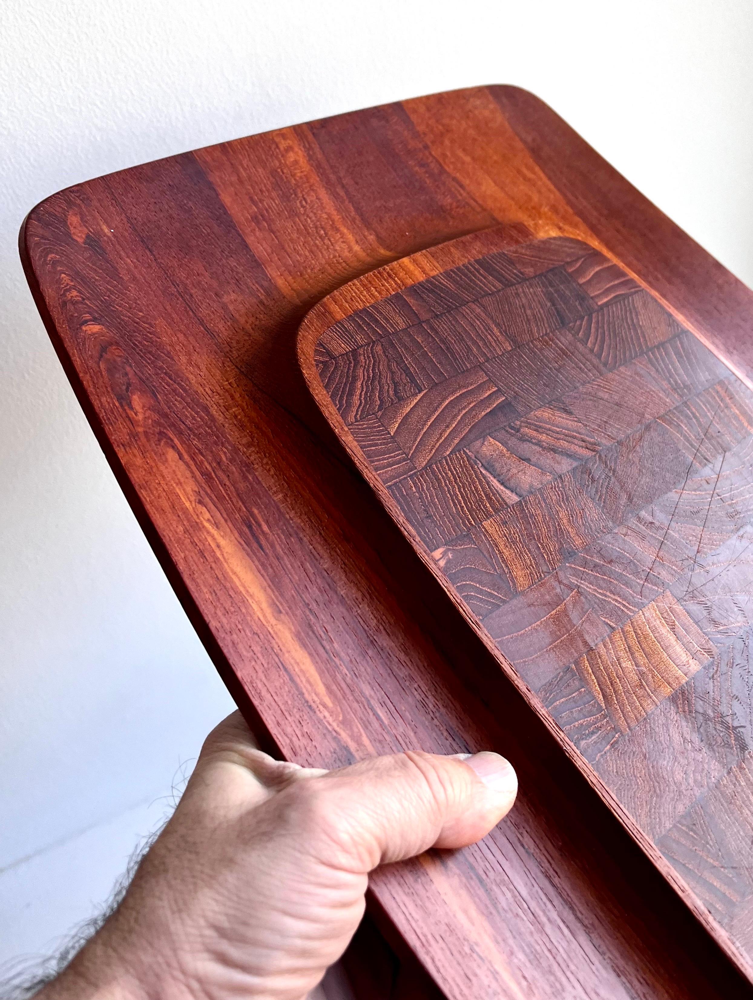 Serviertablett aus Teakholz Charcuteriebrett von Jens Quistgaard für Dansk, 1960er Jahre im Angebot 2