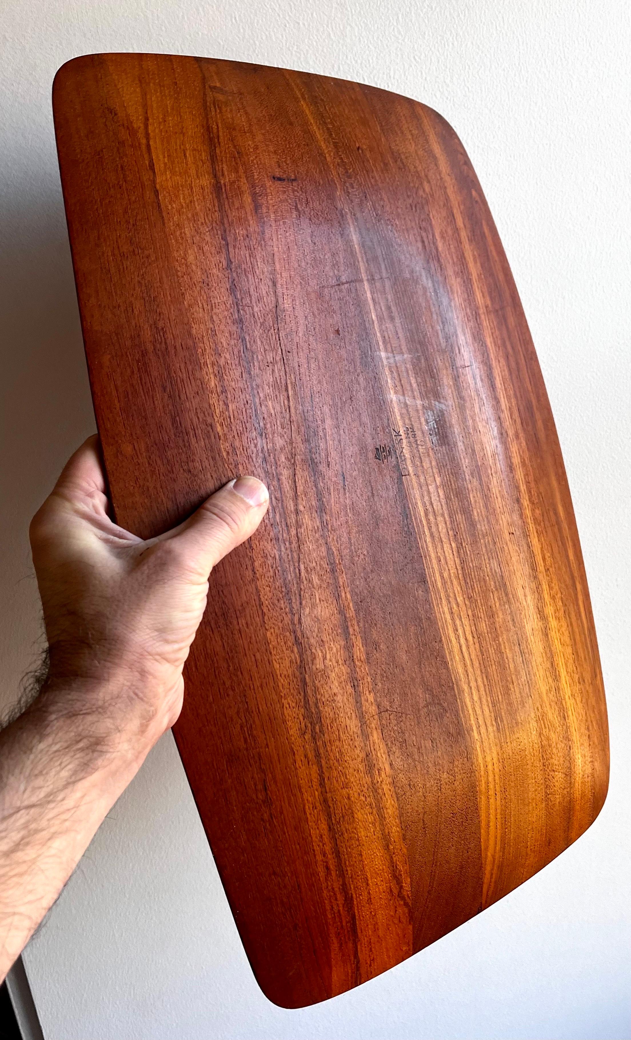 Serviertablett aus Teakholz Charcuteriebrett von Jens Quistgaard für Dansk, 1960er Jahre im Angebot 3