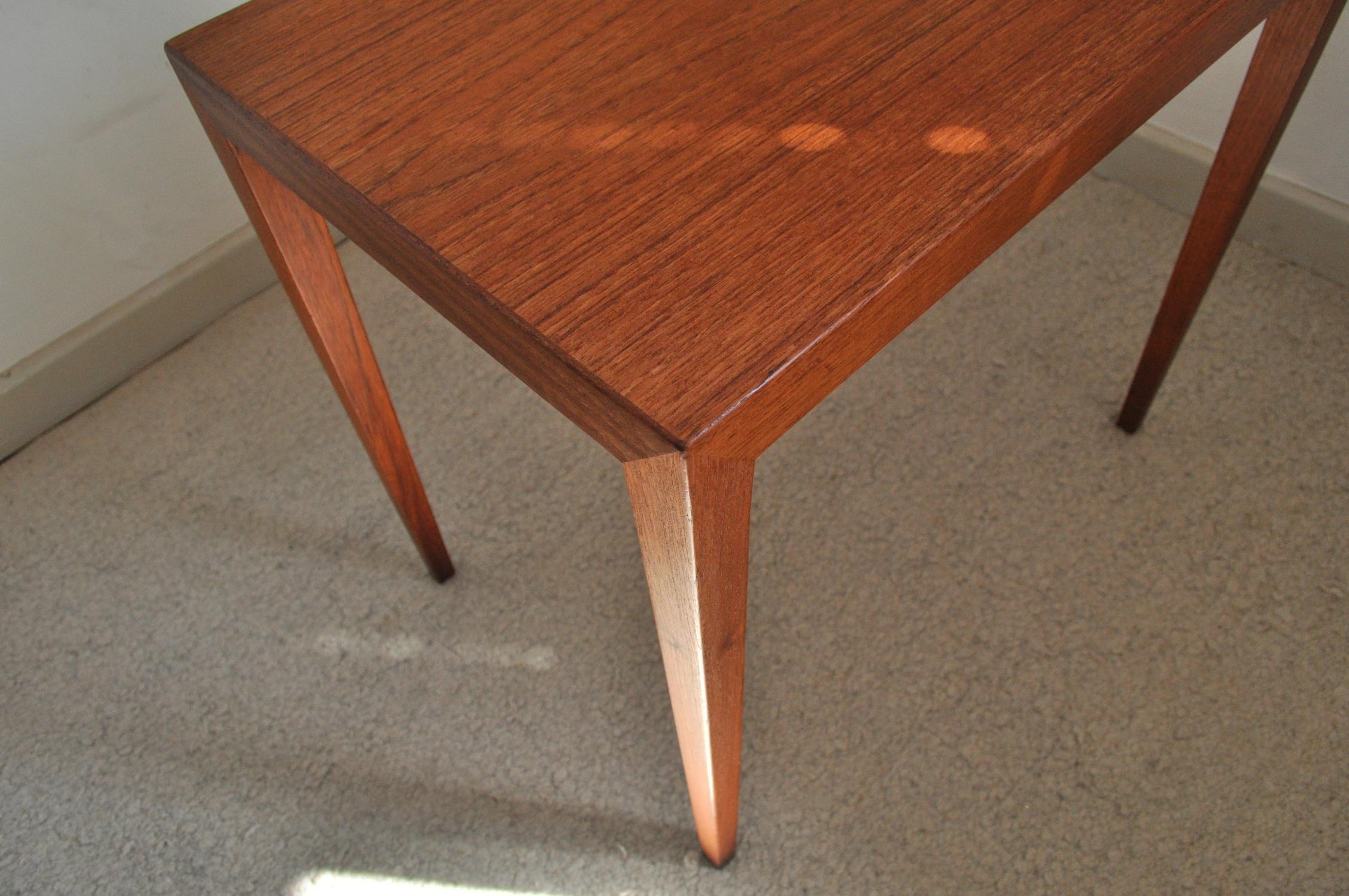 Danish Teak Severin Hansen Side Table by Haslev Møbelsnedkeri in Denmark