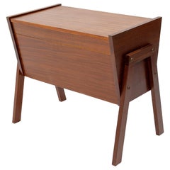 Vintage Teak Sewing Box, 1960s