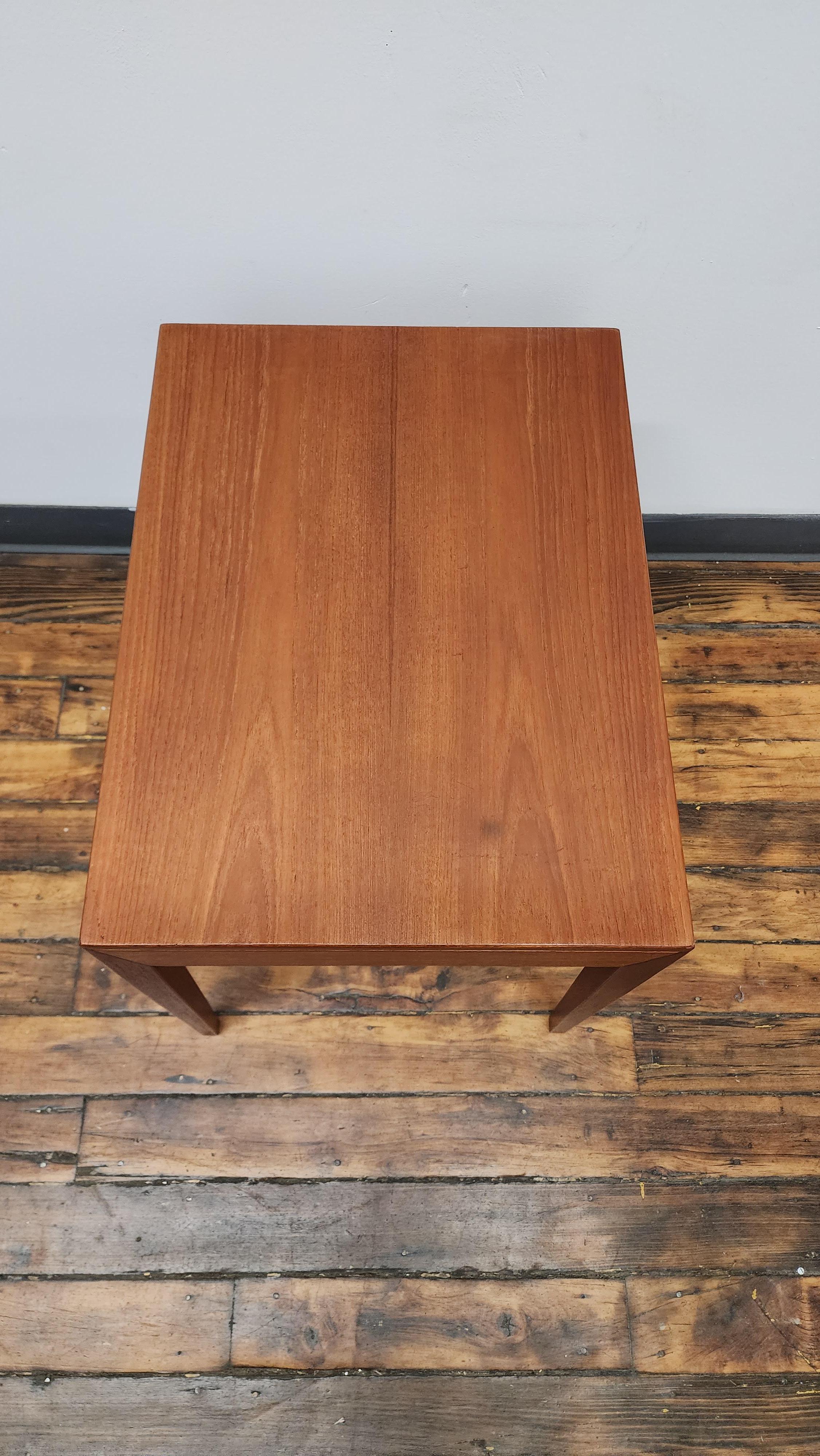 Teak Sewing Side Table by Severin Hansen for Haslev 6