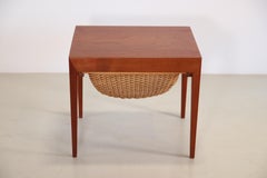 Teak Sewing Table by Severin Hansen for Haslev Møbelfabrik, 1950's