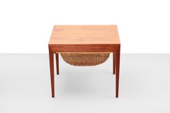 Teak Sewing Table by Severin Hansen for Haslev Møbelfabrik