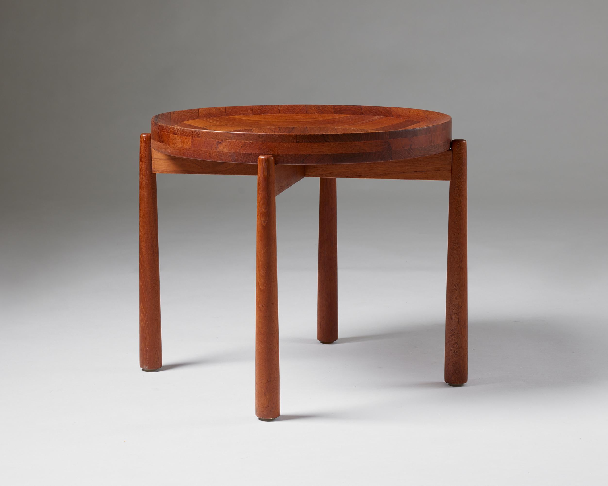 Mid-Century Modern Teak side table designed by Jens Quistgaard, Denmark, 1950s For Sale