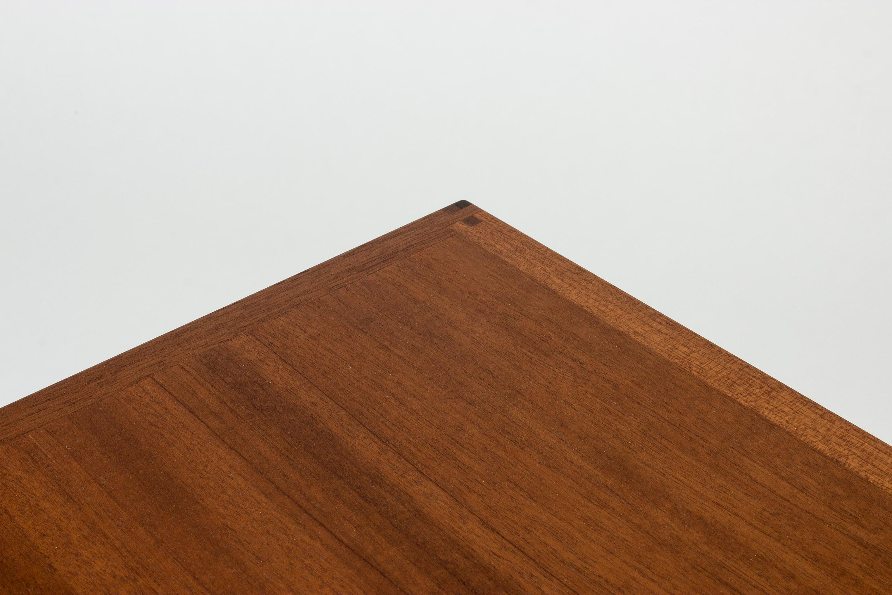 Late 20th Century Teak Side Table from HI-Gruppen, Executed by Lars Larsson, Sweden, 1960s