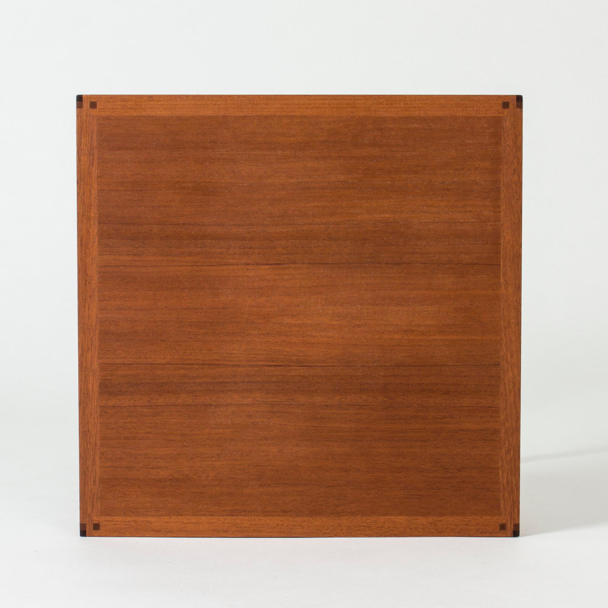 Teak Side Table from HI-Gruppen, Executed by Lars Larsson, Sweden, 1960s 1
