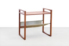 Teak Side Table & Magazine Rack by Henning Wind Hansen for Sika Mobler, 1960s