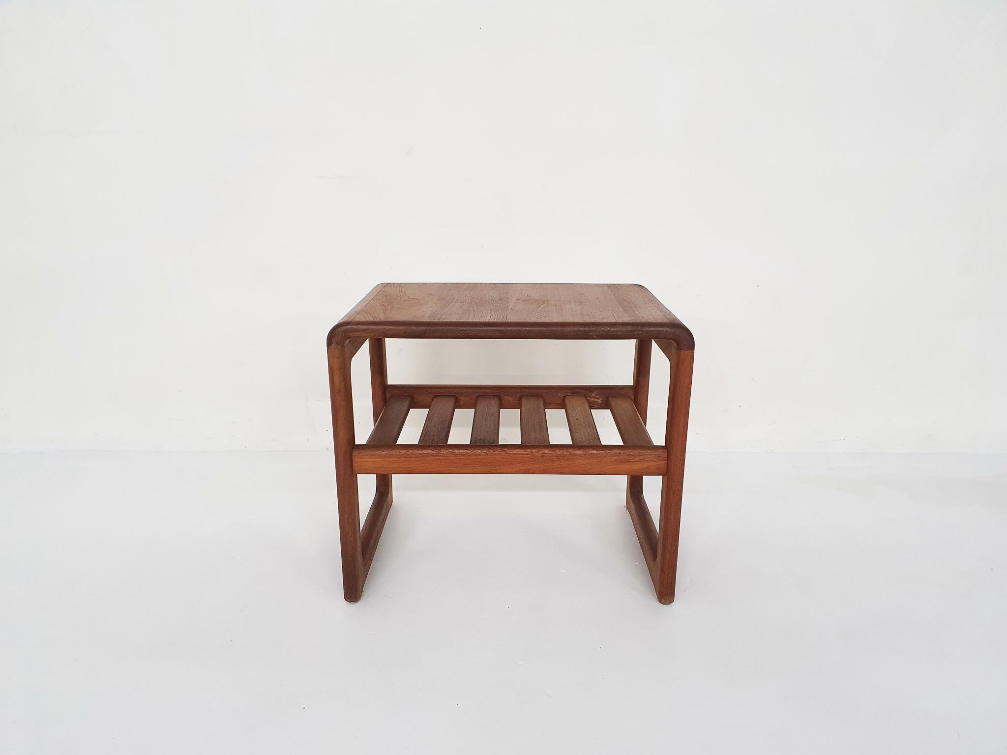 Scandinavian Modern Teak Side Table Model 8414 by Dyrlund, Denmark