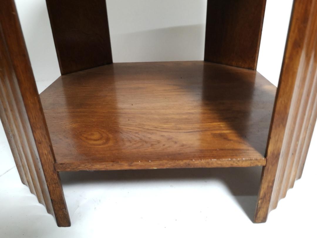 Teak Side Table with Extending Tops, 1970s In Good Condition In Budapest, HU