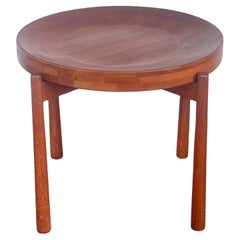 Vintage Teak Side Table With Removable Tray Top Jens Quistgaard Ca' 1960's