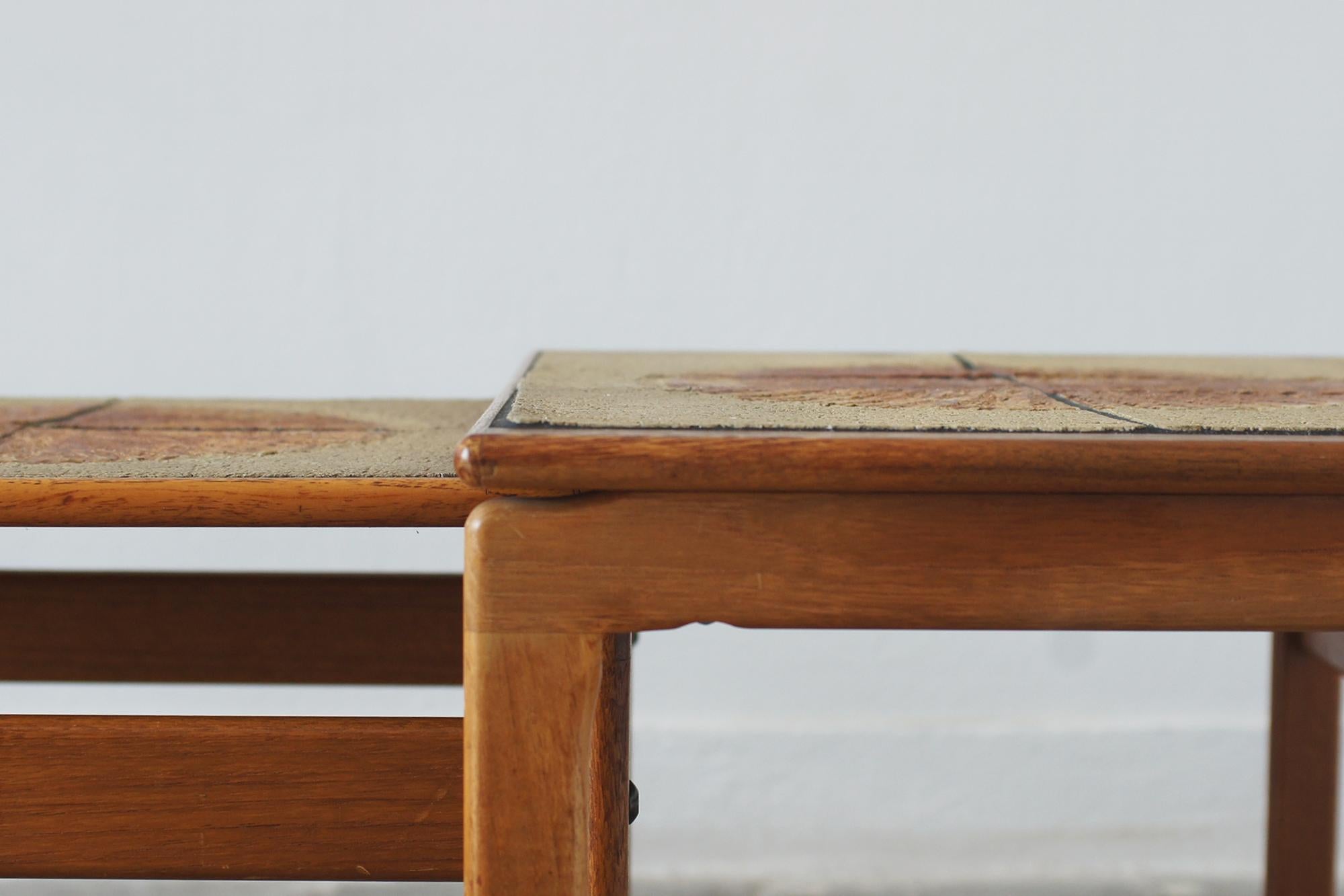 Tavolini in teak di Trioh, anni '60, Set di 3 in vendita 4