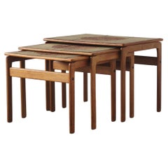 Beistelltische aus Teakholz von Trioh, 1960er Jahre, 3er-Set