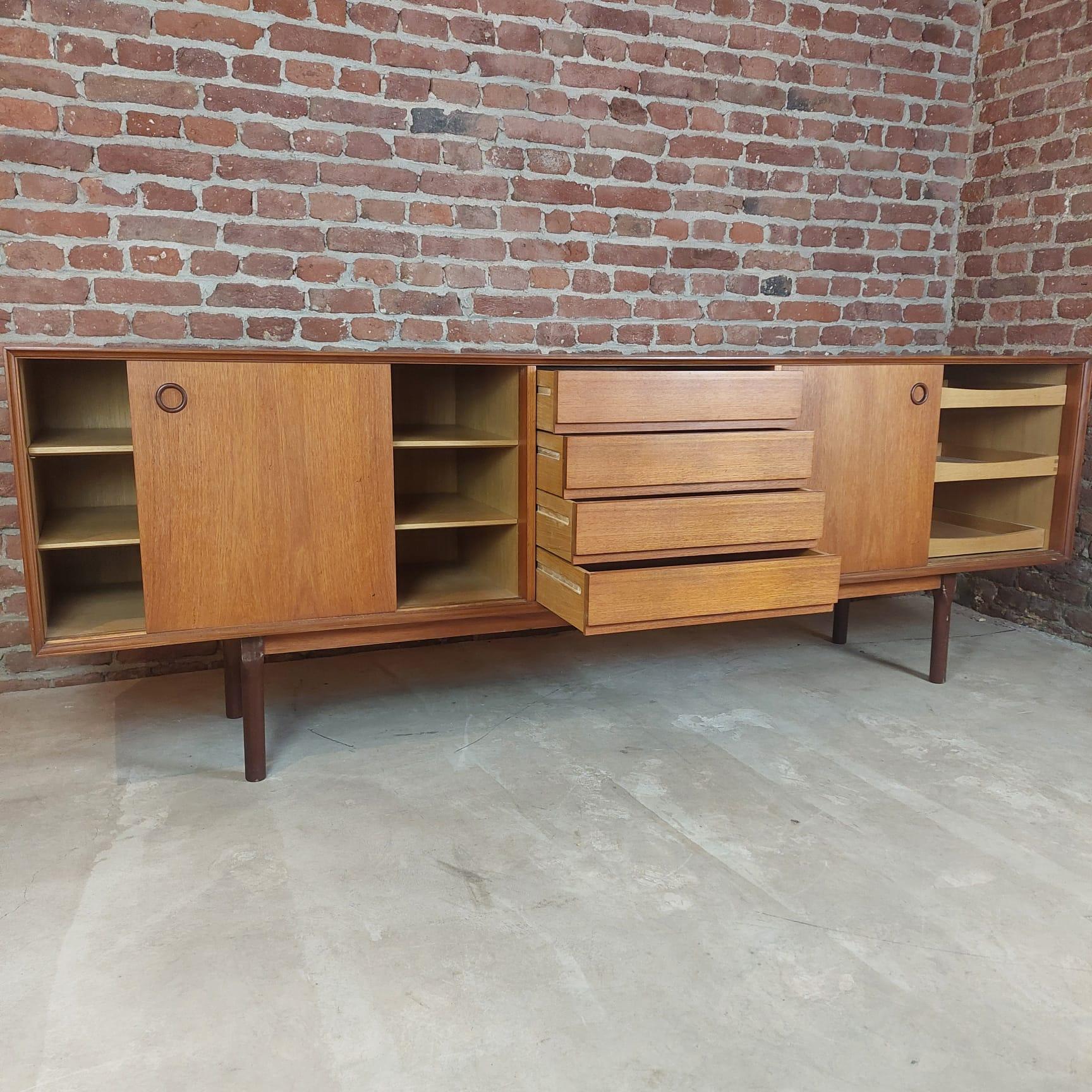 Danish Teak sideabord, Denmark 1960s in vendita