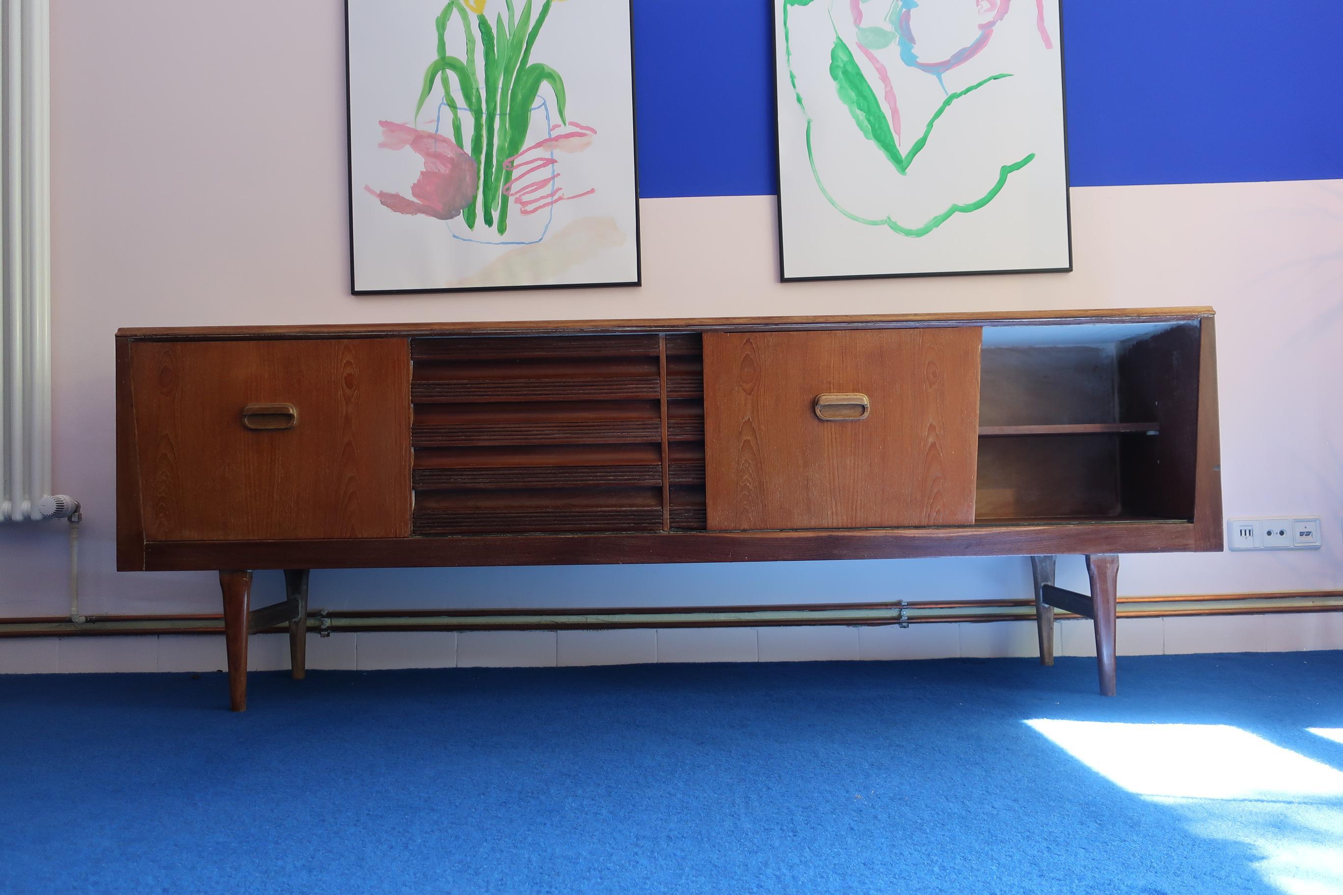 Scandinavian Modern Teak Sideboard, 1960s For Sale