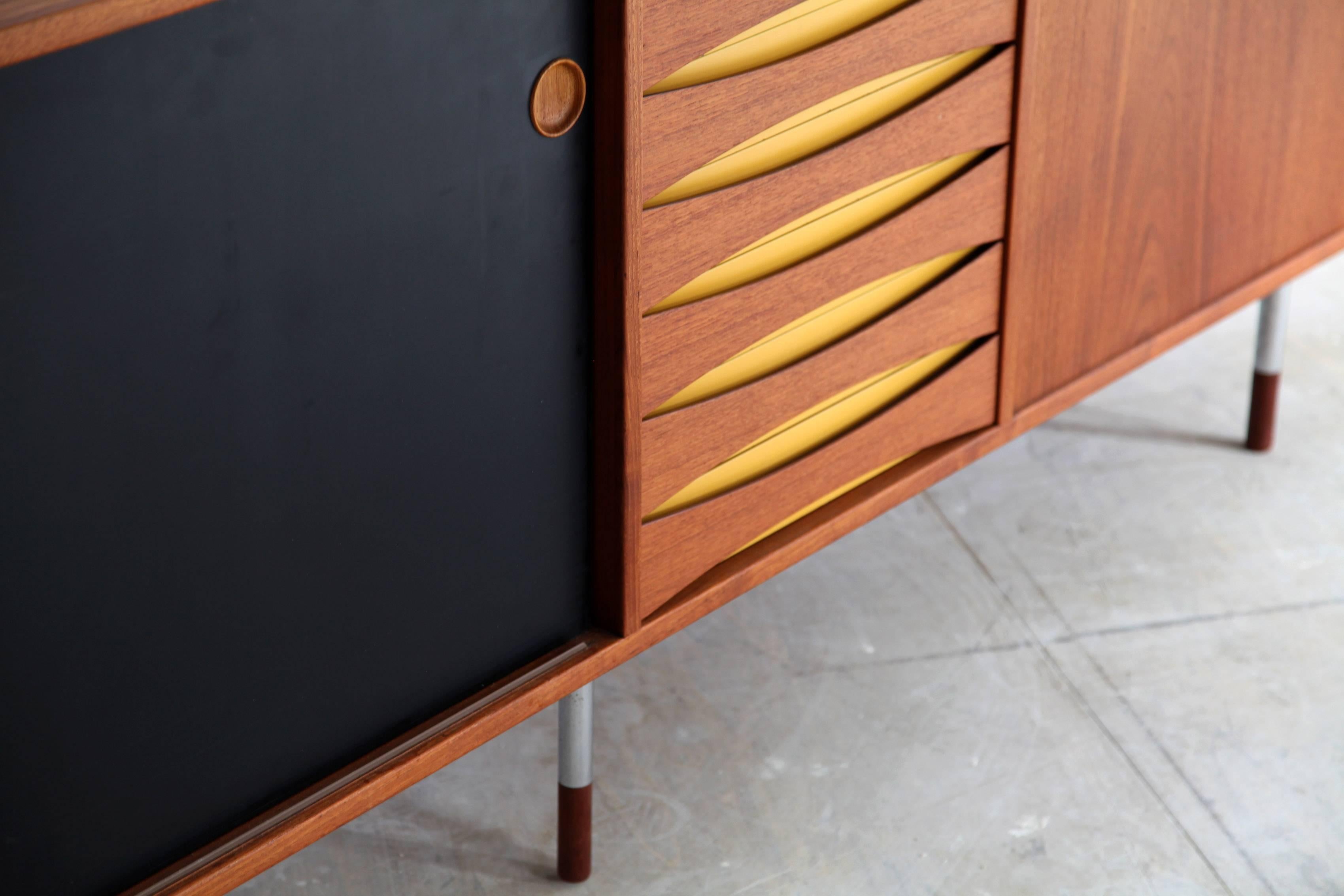 Scandinavian Modern Teak Sideboard 29A by Arne Vodder for Sibast, 1960s