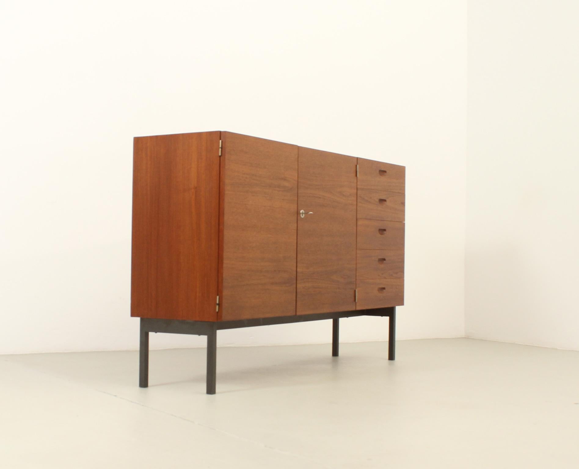 Teak Sideboard by Herbert Hirche for Holzäpfel, Germany For Sale 4