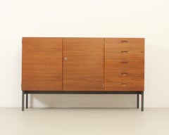 Credenza in teak di Herbert Hirche per Holzäpfel, Germania