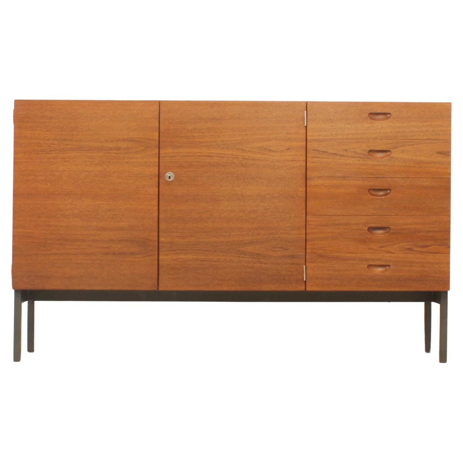 Teak Sideboard by Herbert Hirche for Holzäpfel, Germany For Sale