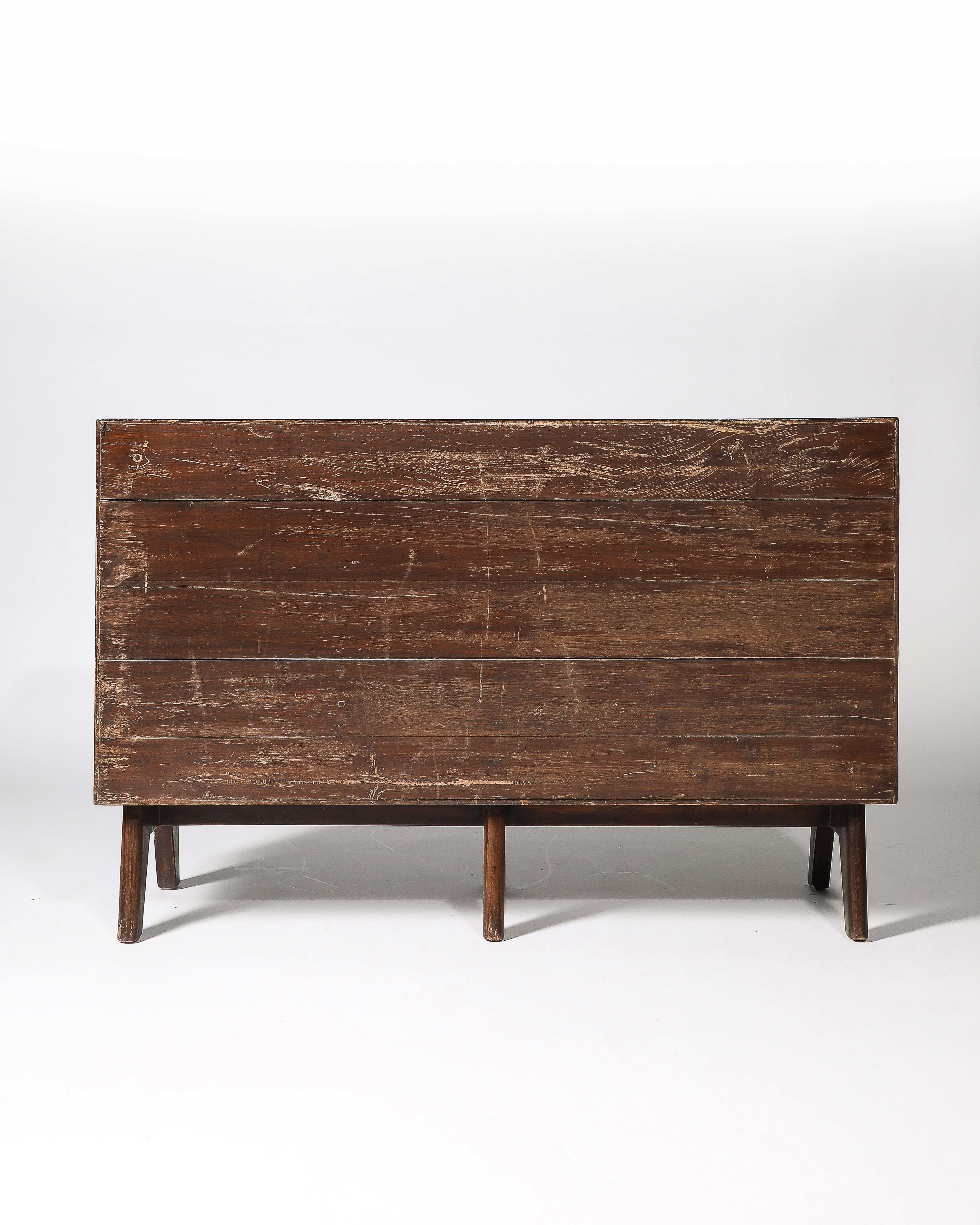 Anrichte aus Teakholz von Pierre Jeanneret für die Verwaltungsbüros in Chandigarh, ca. 1958 im Angebot 10