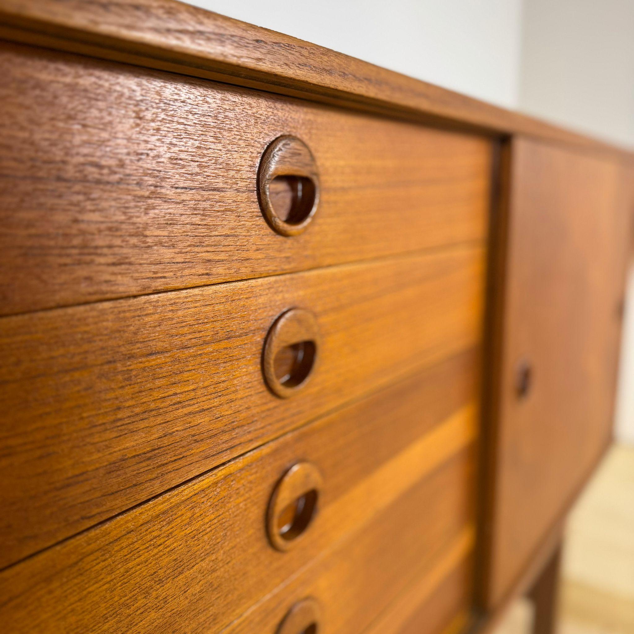 Teak sideboard by Yngve Ekstrom for Dux For Sale 3
