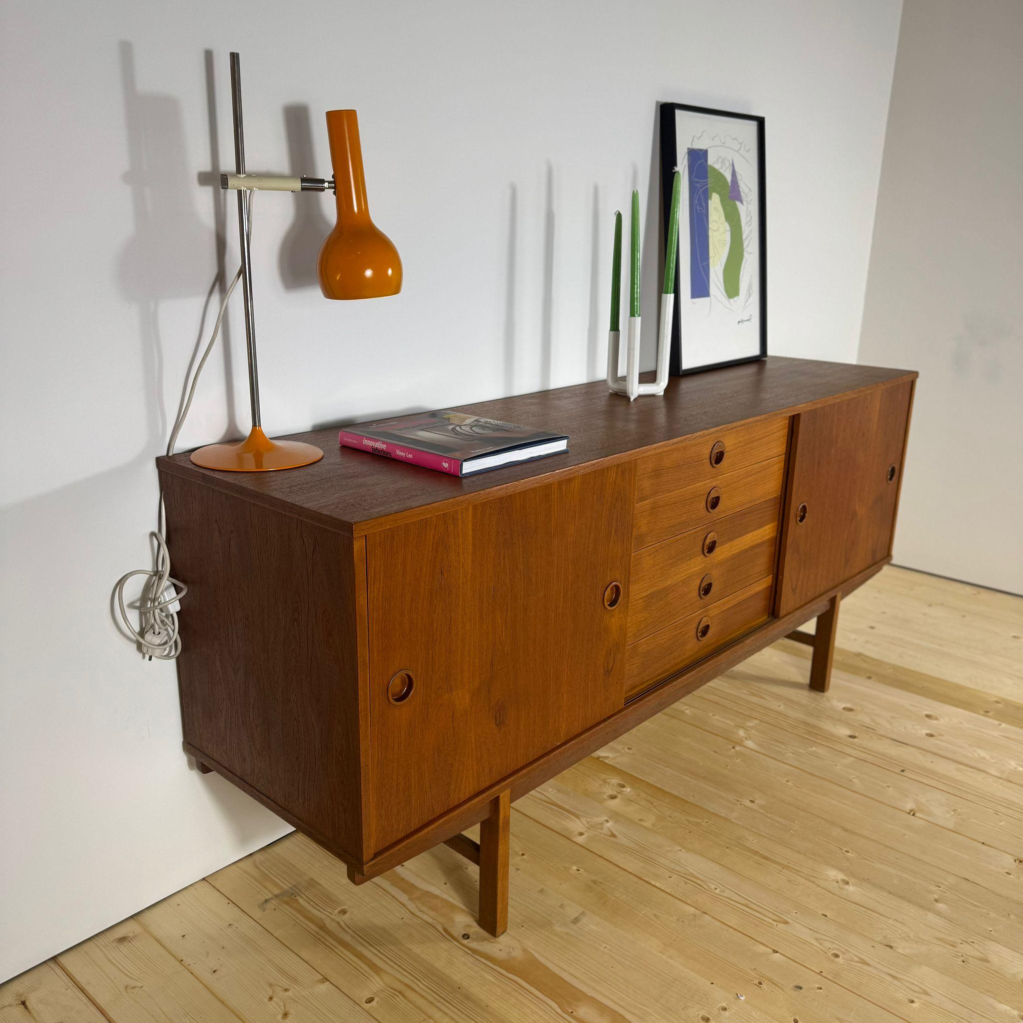 Teak sideboard by Yngve Ekstrom for Dux In Good Condition For Sale In Torino, IT