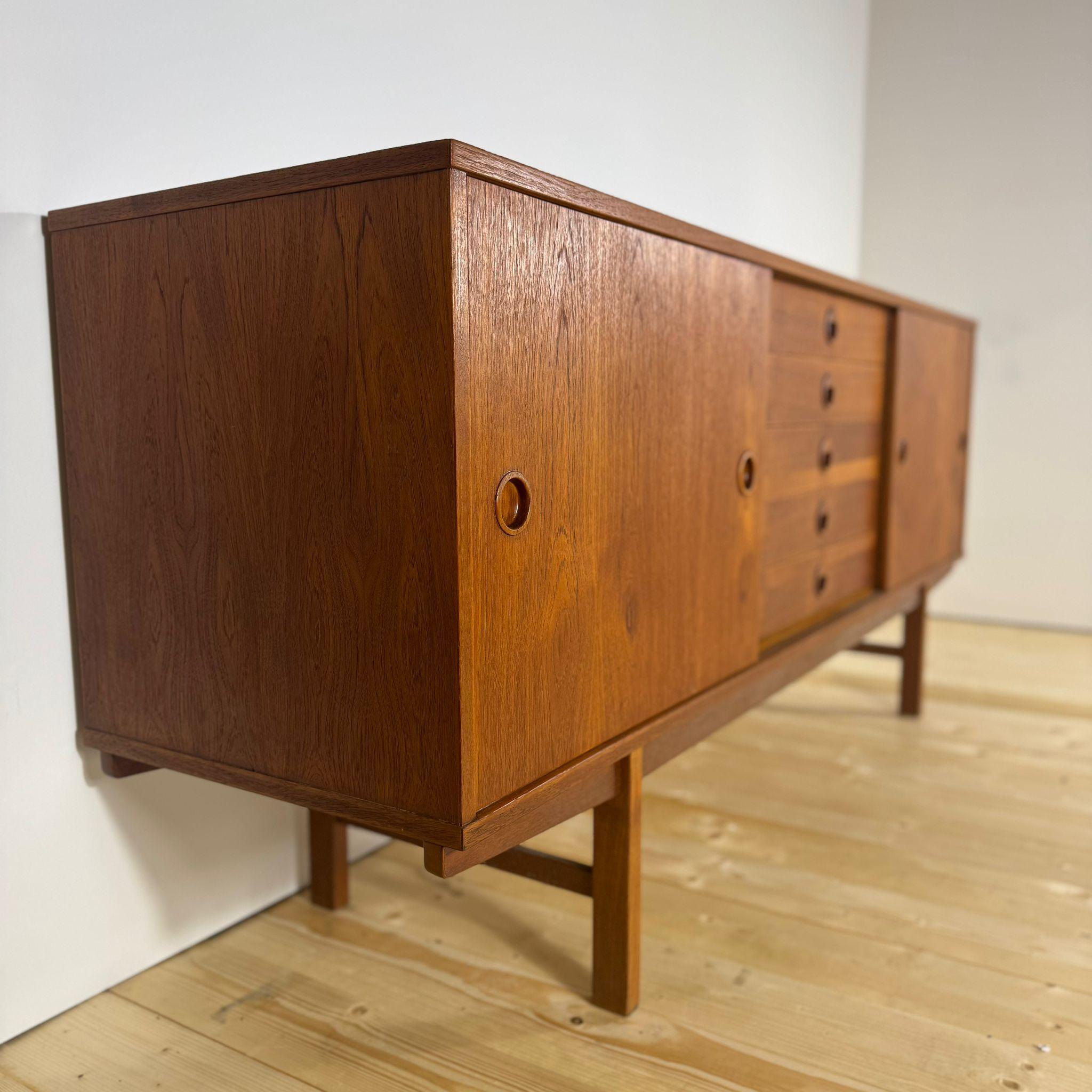 Teak sideboard by Yngve Ekstrom for Dux For Sale 1