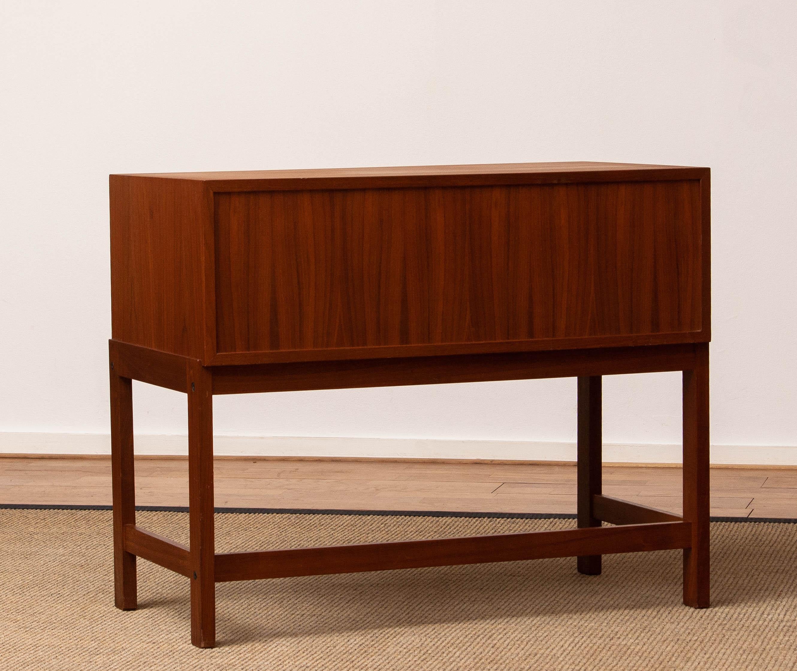 Walnut Sideboard By Karl Erik Ekselius For JOC Design Vetlanda Sweden. 1960s For Sale 3
