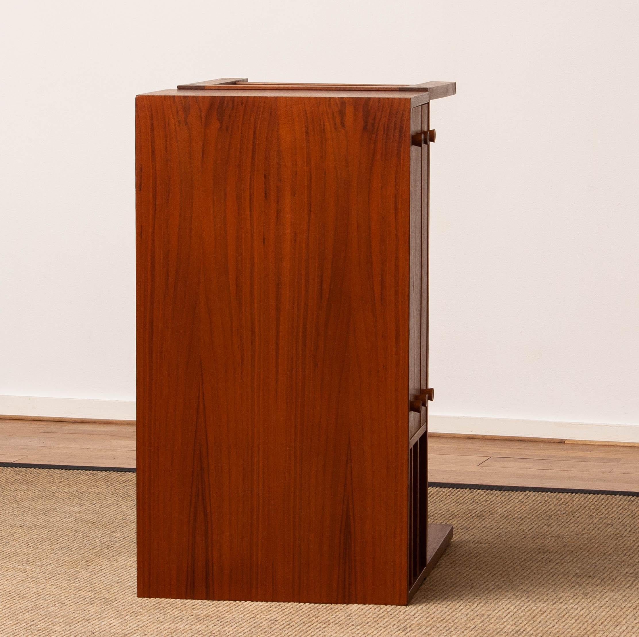 Walnut Sideboard By Karl Erik Ekselius For JOC Design Vetlanda Sweden. 1960s For Sale 4
