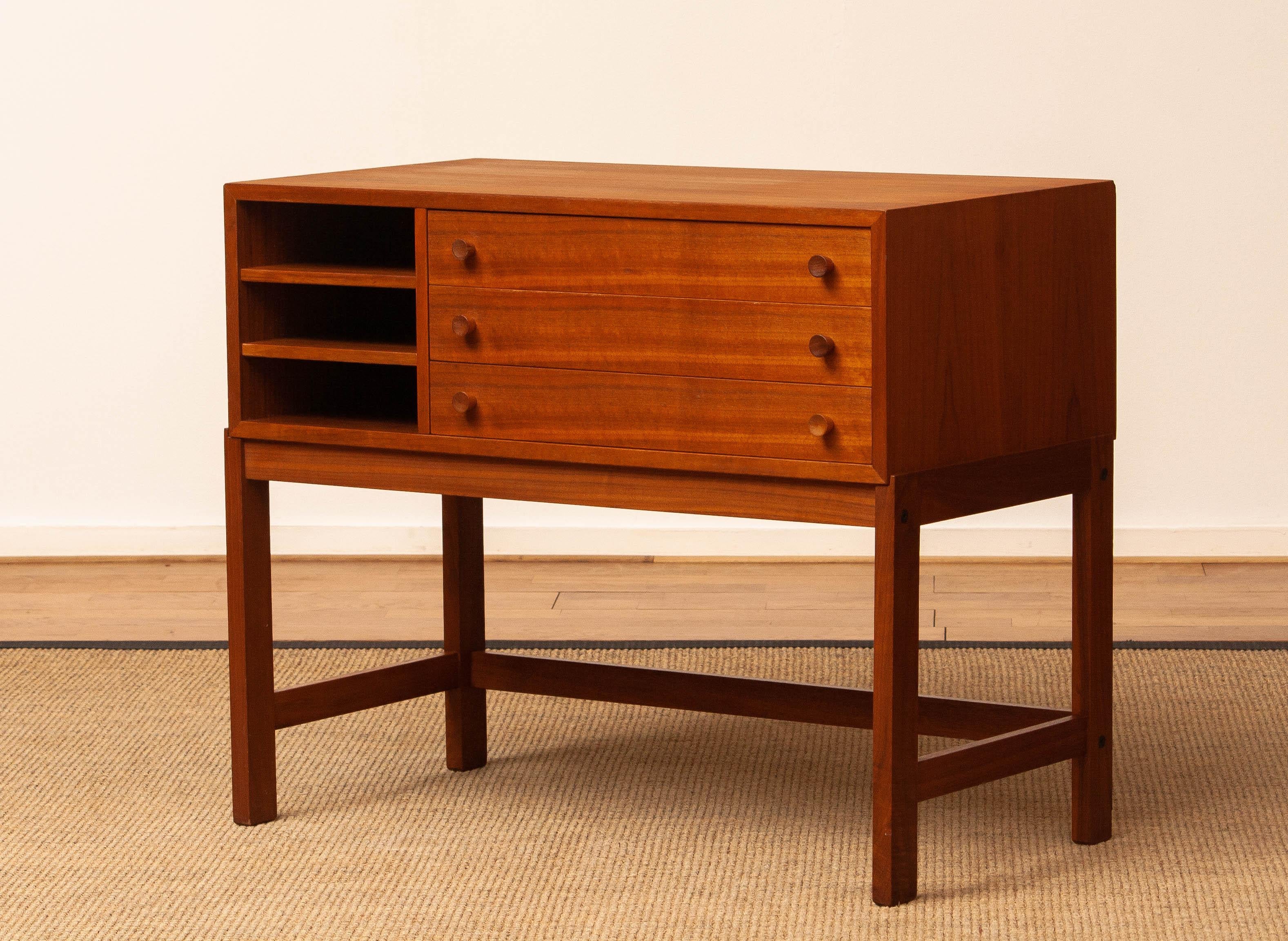 Danish Walnut Sideboard By Karl Erik Ekselius For JOC Design Vetlanda Sweden. 1960s For Sale