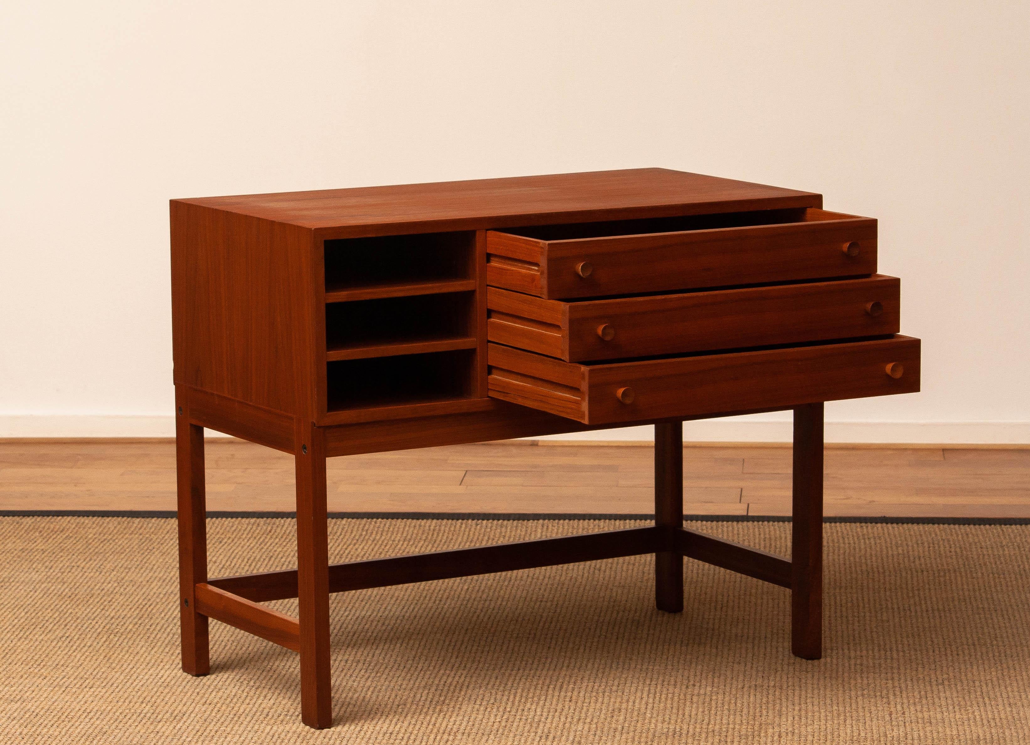 Mid-20th Century Walnut Sideboard By Karl Erik Ekselius For JOC Design Vetlanda Sweden. 1960s For Sale
